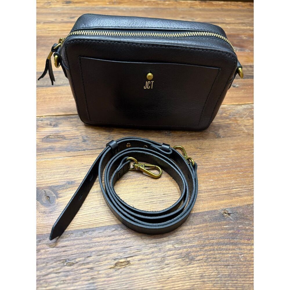 All leather. Madewell transport camera bag